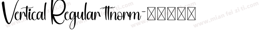 Vertical Regular ttnorm字体转换